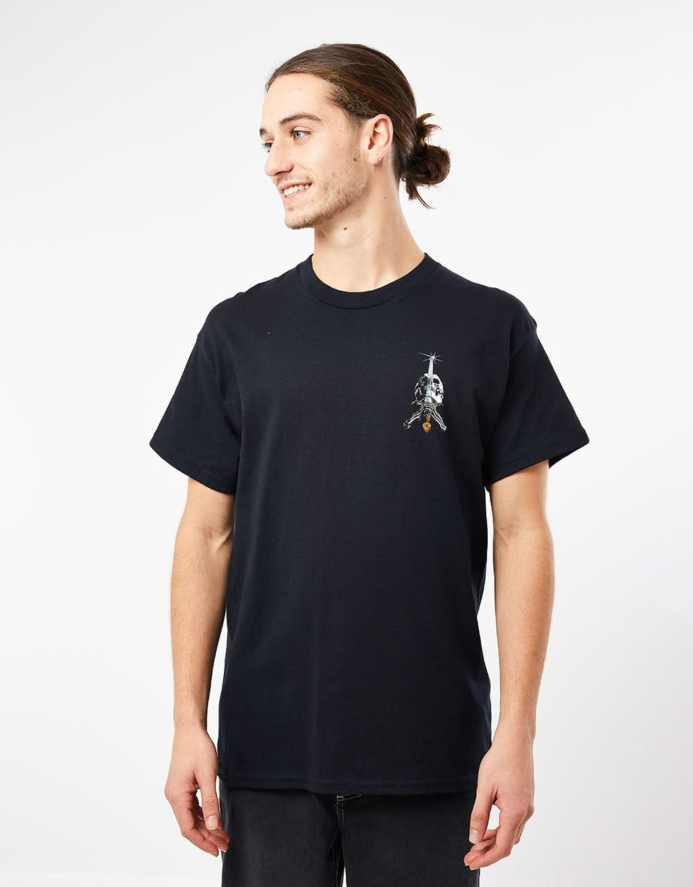 Powell Peralta Skull and Sword T-Shirt - Black