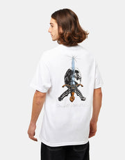 Camiseta Powell Peralta Calavera y Espada - Blanco