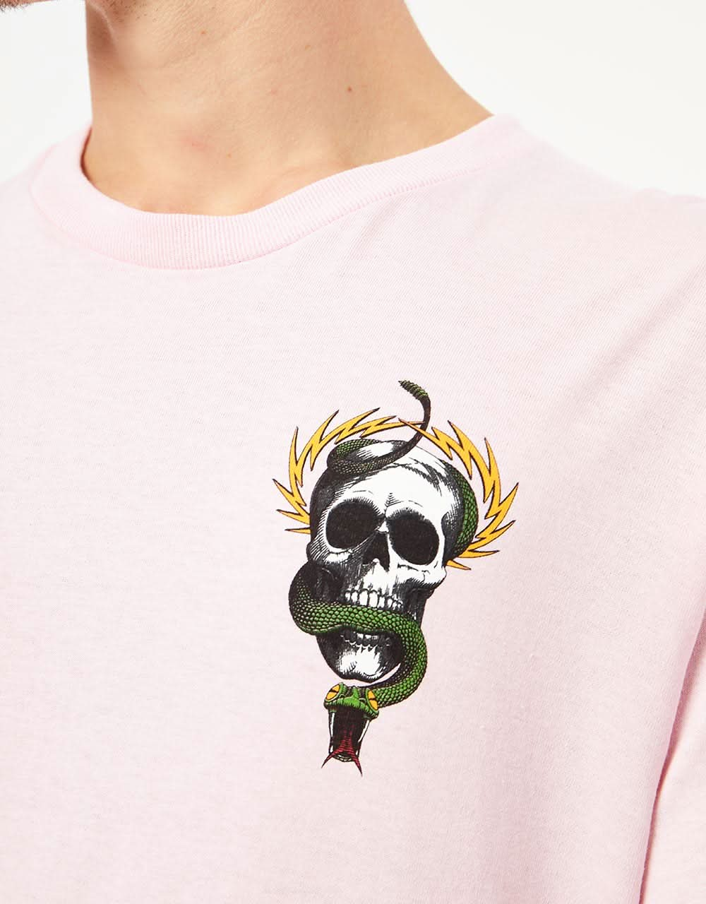 Powell Peralta McGill Skull & Snake T-Shirt - Light Pink