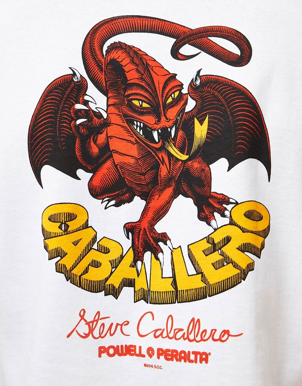 Powell Peralta Cab Classic Dragon II T-Shirt - White