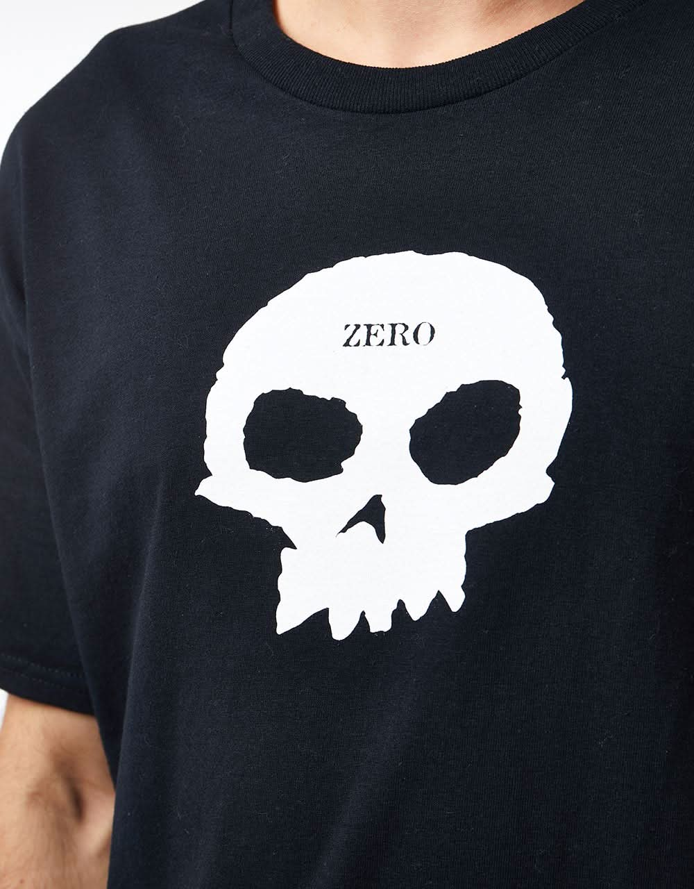 Zero Single Skull T-Shirt - Black/White