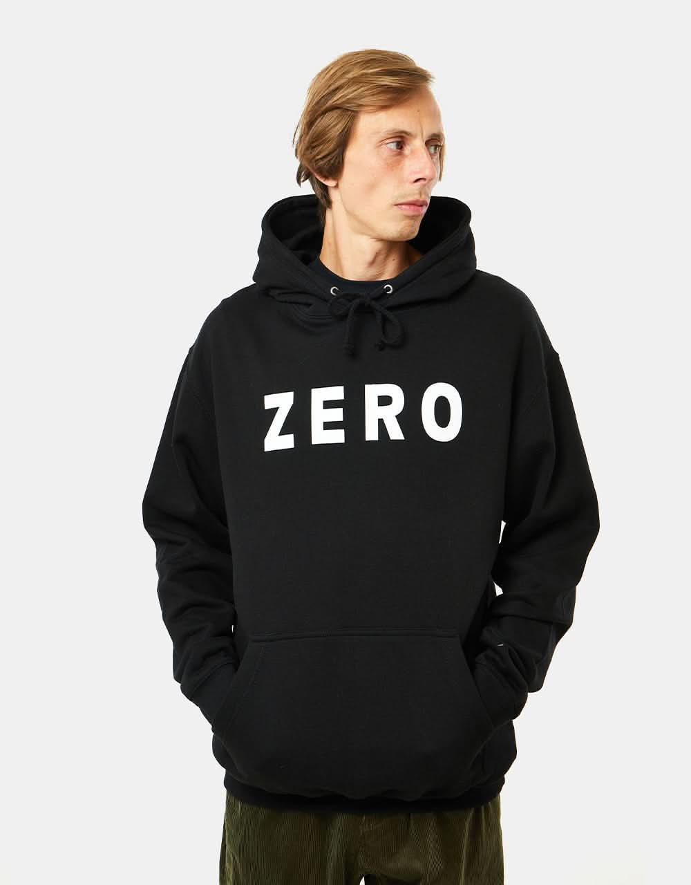 Zero Army Pullover Hoodie - Black/White