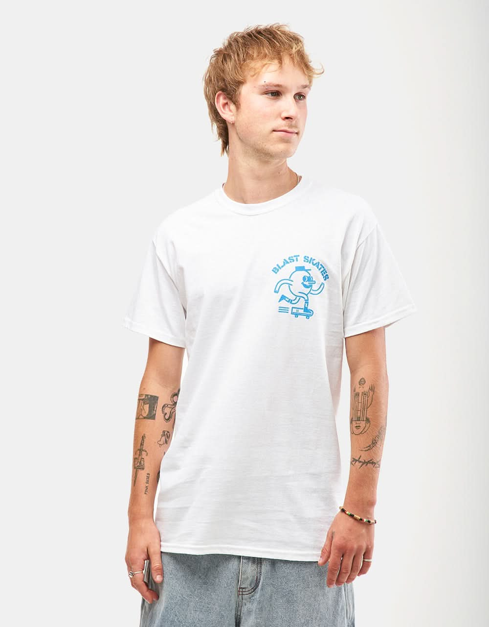 Blast Skates Curb Club T-Shirt - White