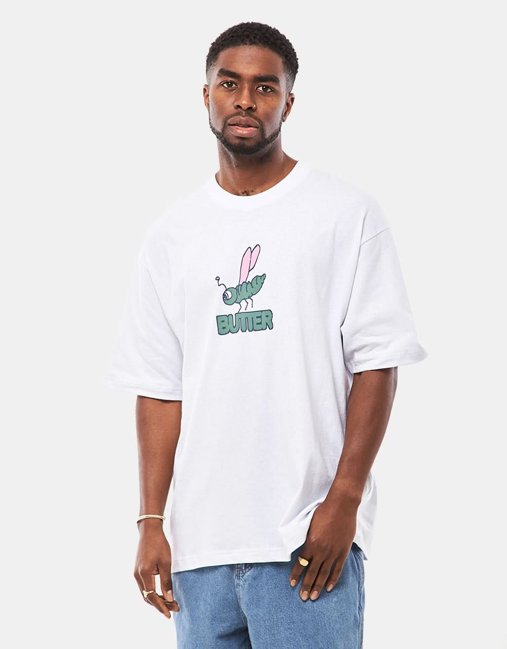 T-Shirt Libellule Butter Goods - Blanc