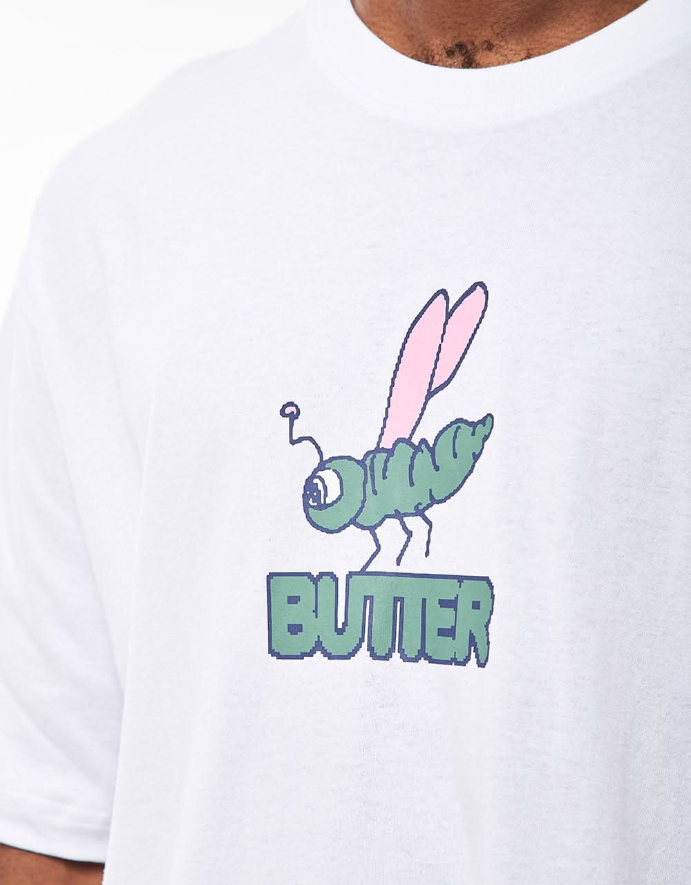 Camiseta con libélula de Butter Goods - Blanco