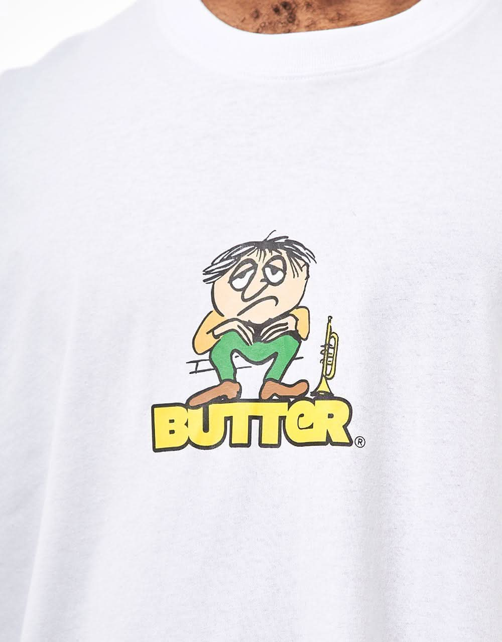 Butter Goods Blues Logo T-Shirt - White