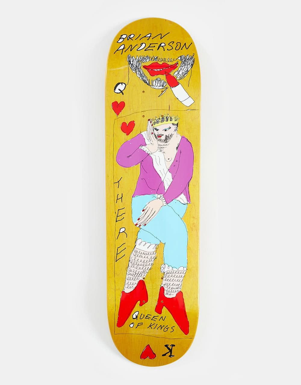 There B.A. Queen of Kings Guest Pro Skateboard Deck - 8.5"