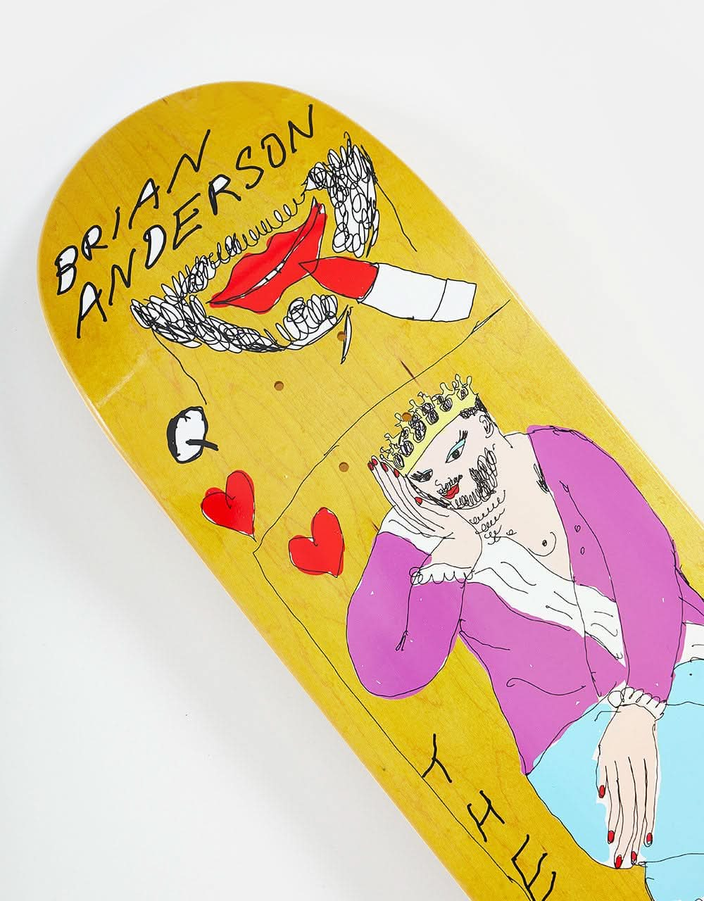 There B.A. Queen of Kings Guest Pro Skateboard Deck - 8.5"