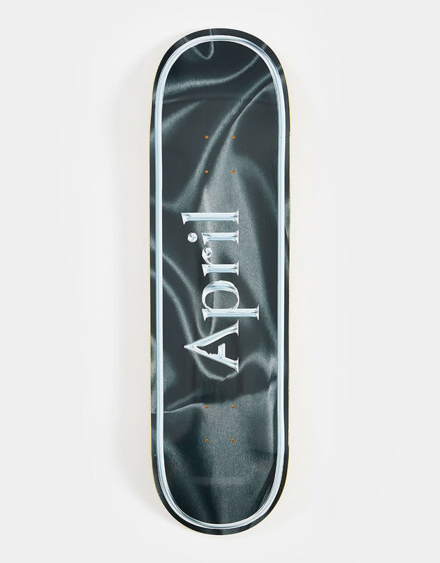 April Black Silk OG Logo Skateboard Deck - 8.75"