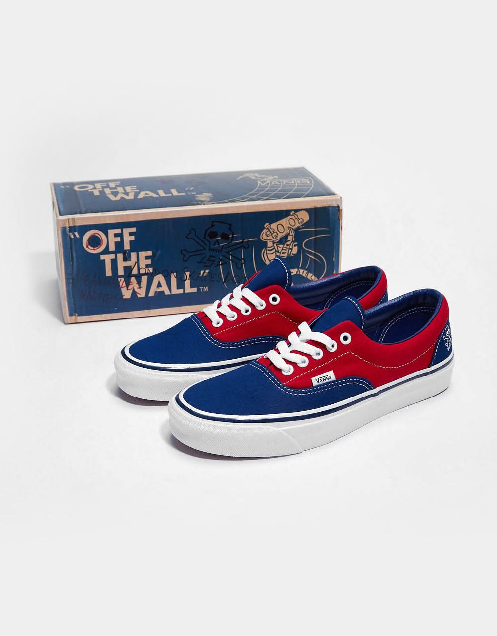 Vans x London Skates Dominate Era 95 DX Limited Edition Skate Shoes - Red/Blue