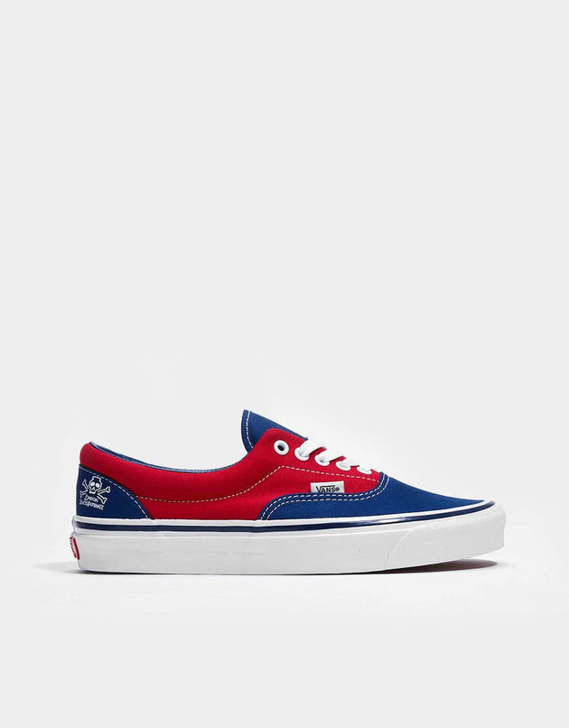 Vans x London Skates Dominate Era 95 DX Limited Edition Skateschuhe – Rot/Blau