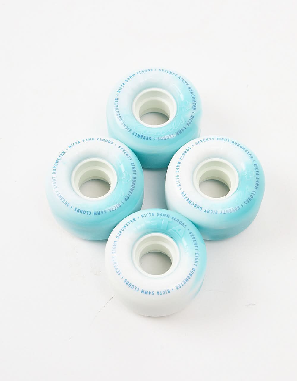 Ricta Clouds Swirls 78a Skateboard Wheels - 54mm