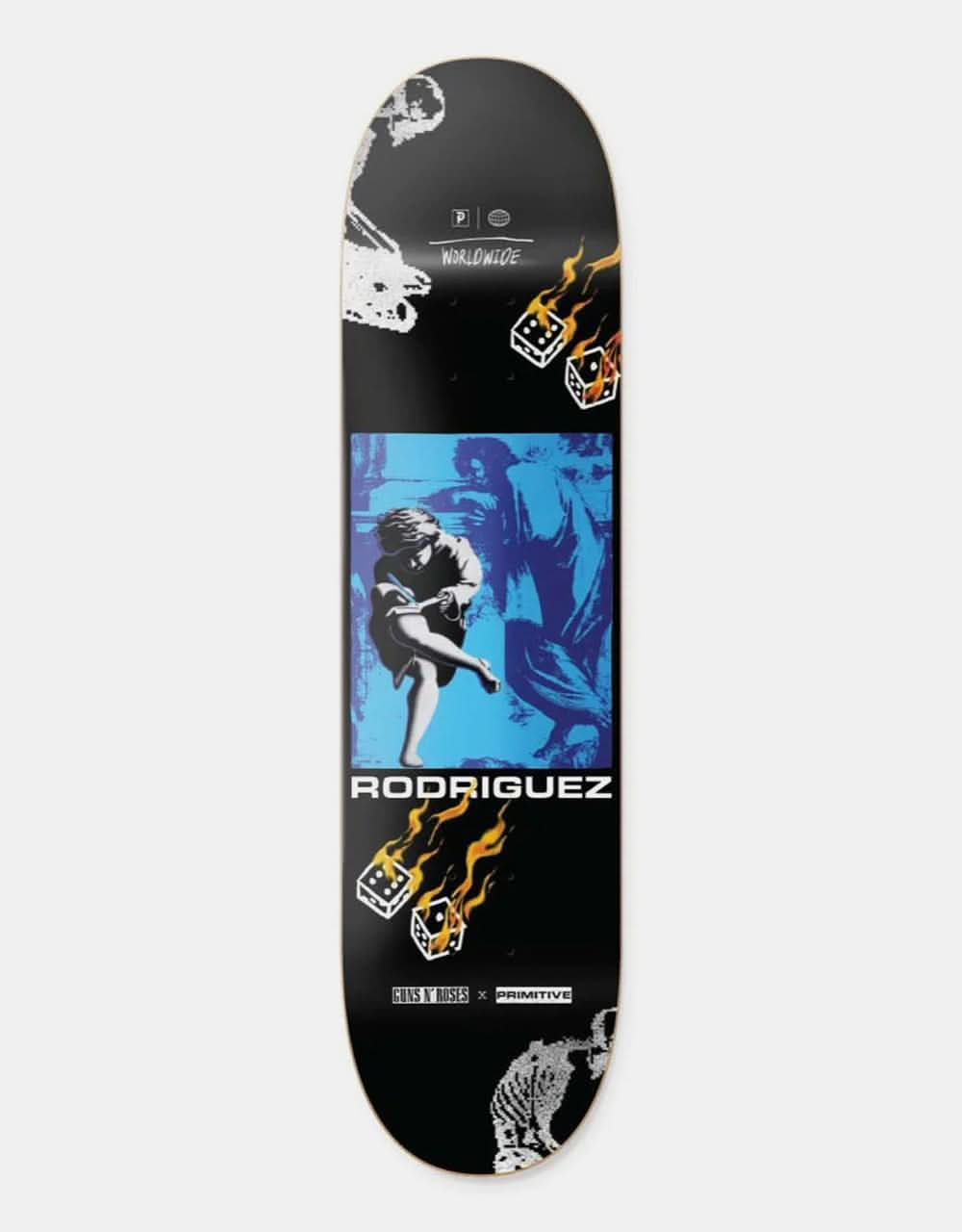 Primitive x Guns N' Roses Rodriguez Estranged Skateboard Deck - 8.125"