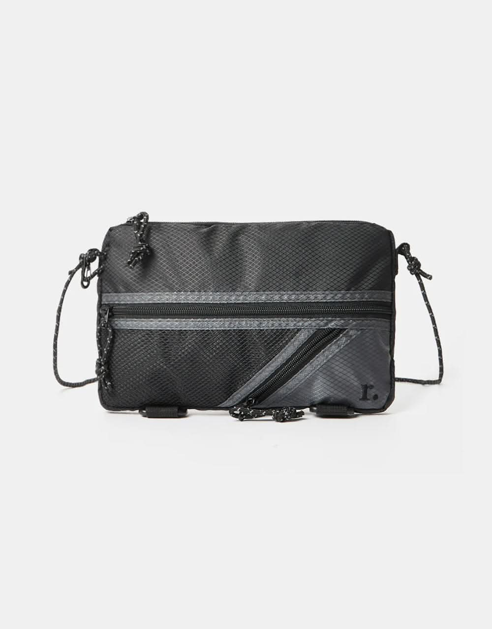 Route One Technical Cross Body Bag - Black