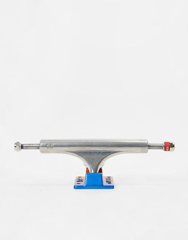 Ace AF1 Skateboard Trucks - Polished/Orange-Blue (Pair)