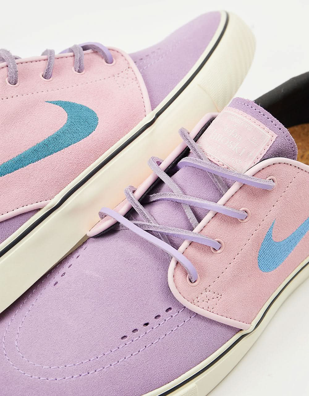 Nike SB Zoom Janoski OG+ Skate Shoes - Lilac/Noise Aqua-Med Soft Pink