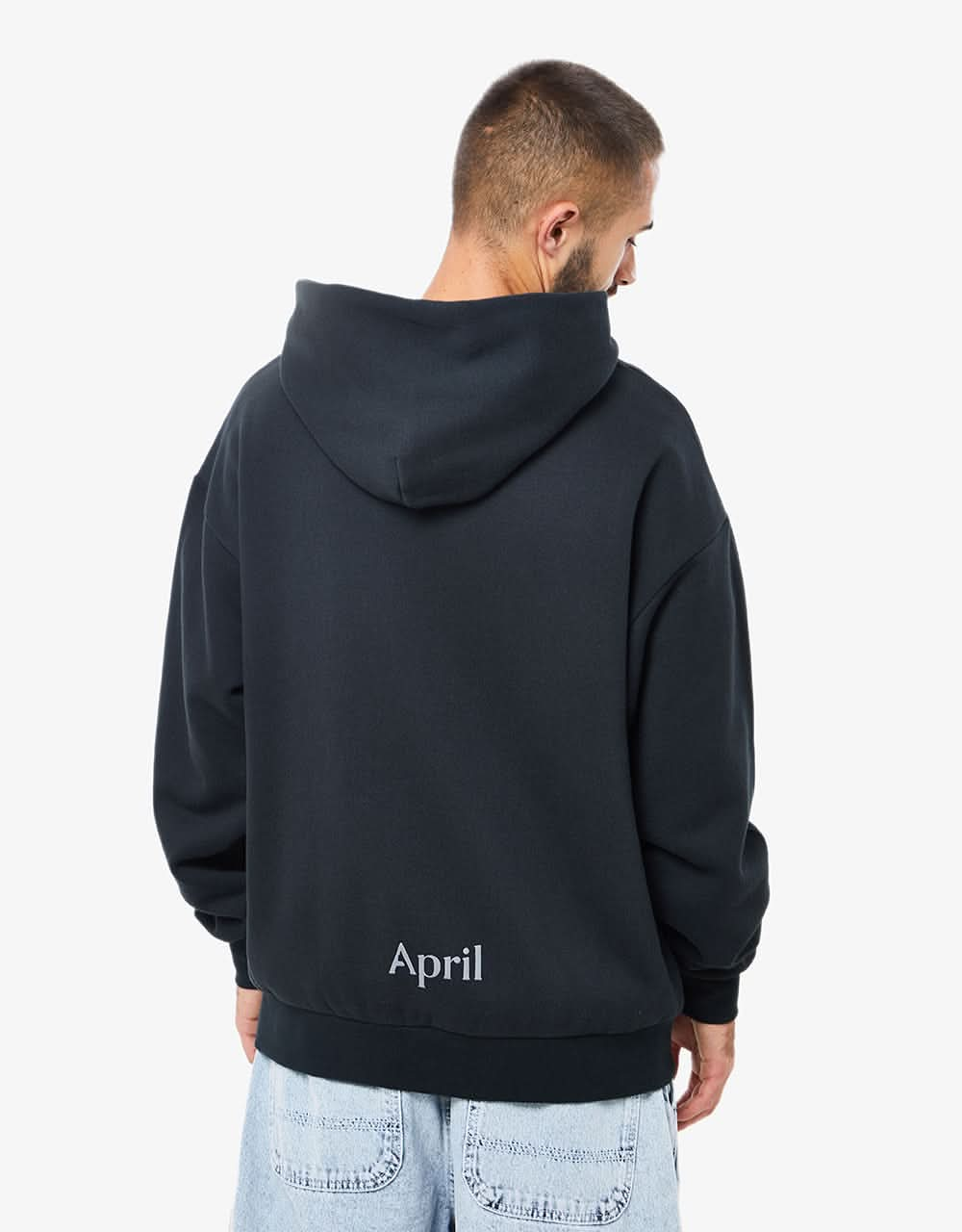 April OG Puff Print Pullover Hoodie - Black