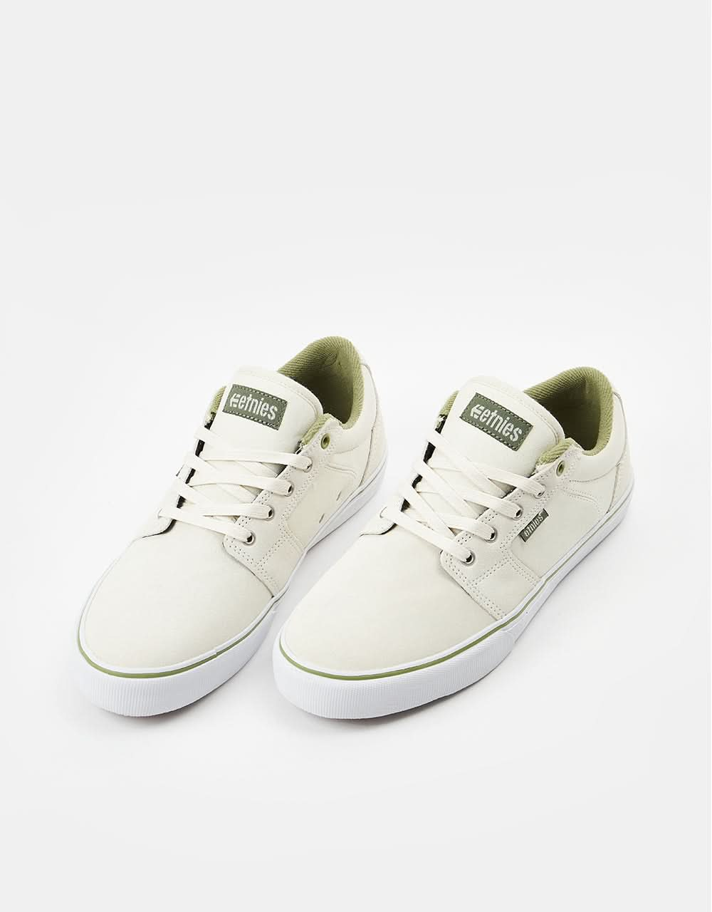 Etnies Barge LS Skate Shoes - White/Green