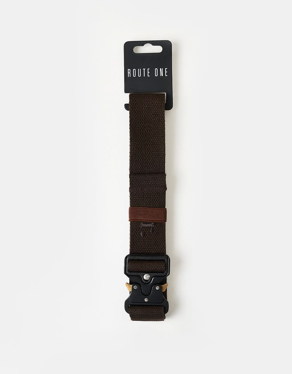 Route One Military Belt - Dark Brown