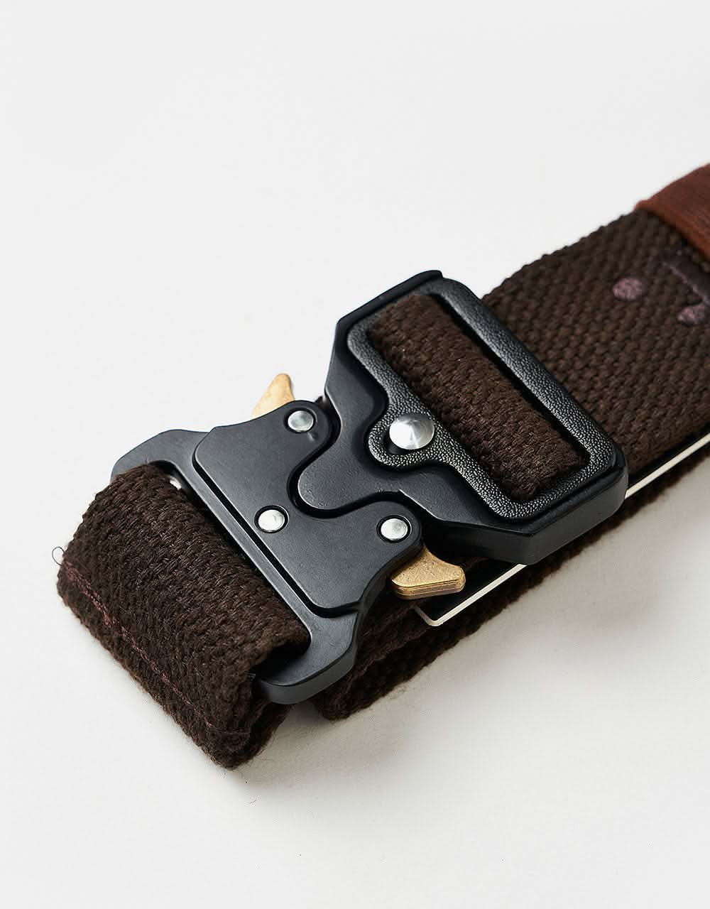 Route One Military Belt - Dark Brown