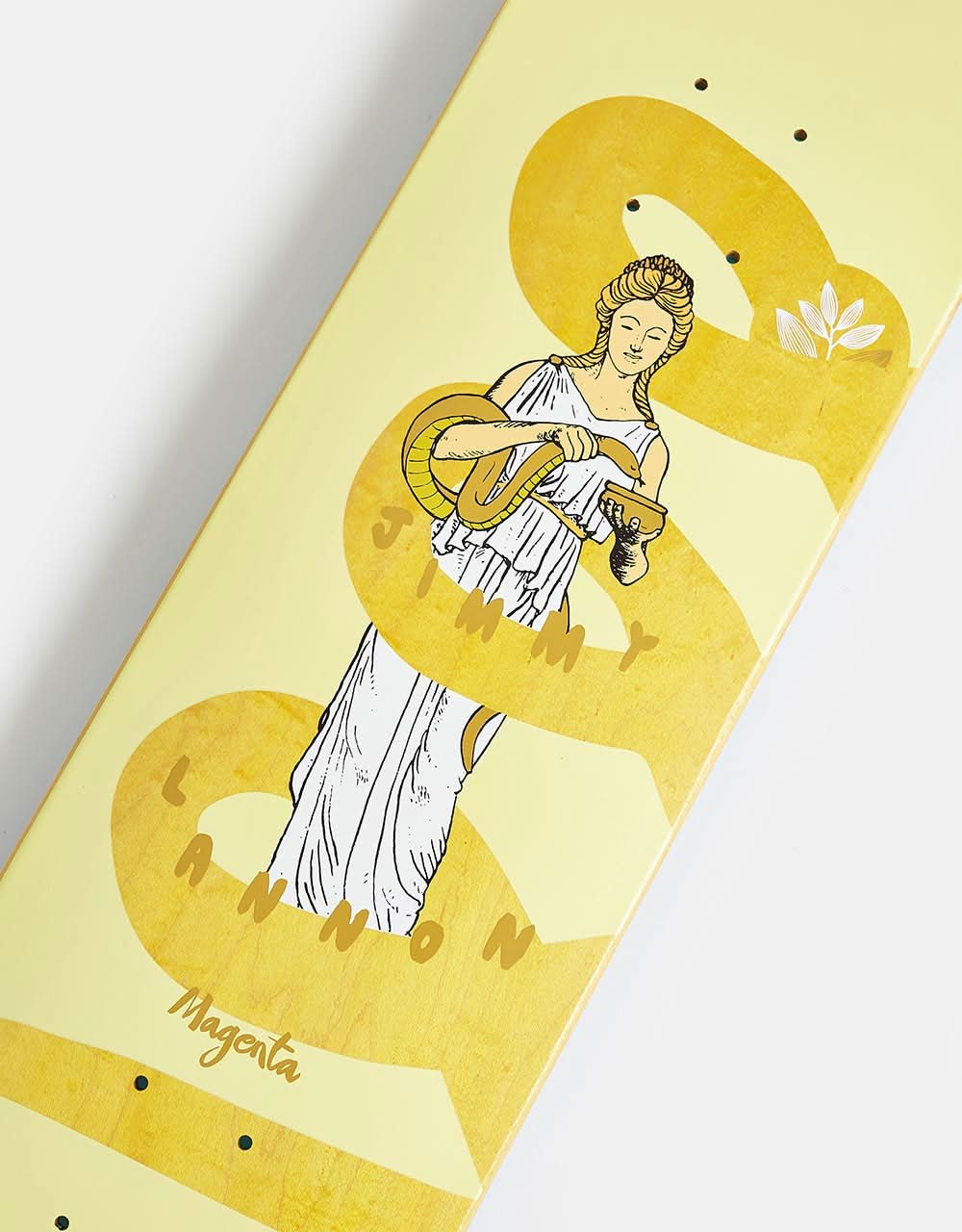 Magenta Lannon Sacred Snake Skateboard Deck - 8"