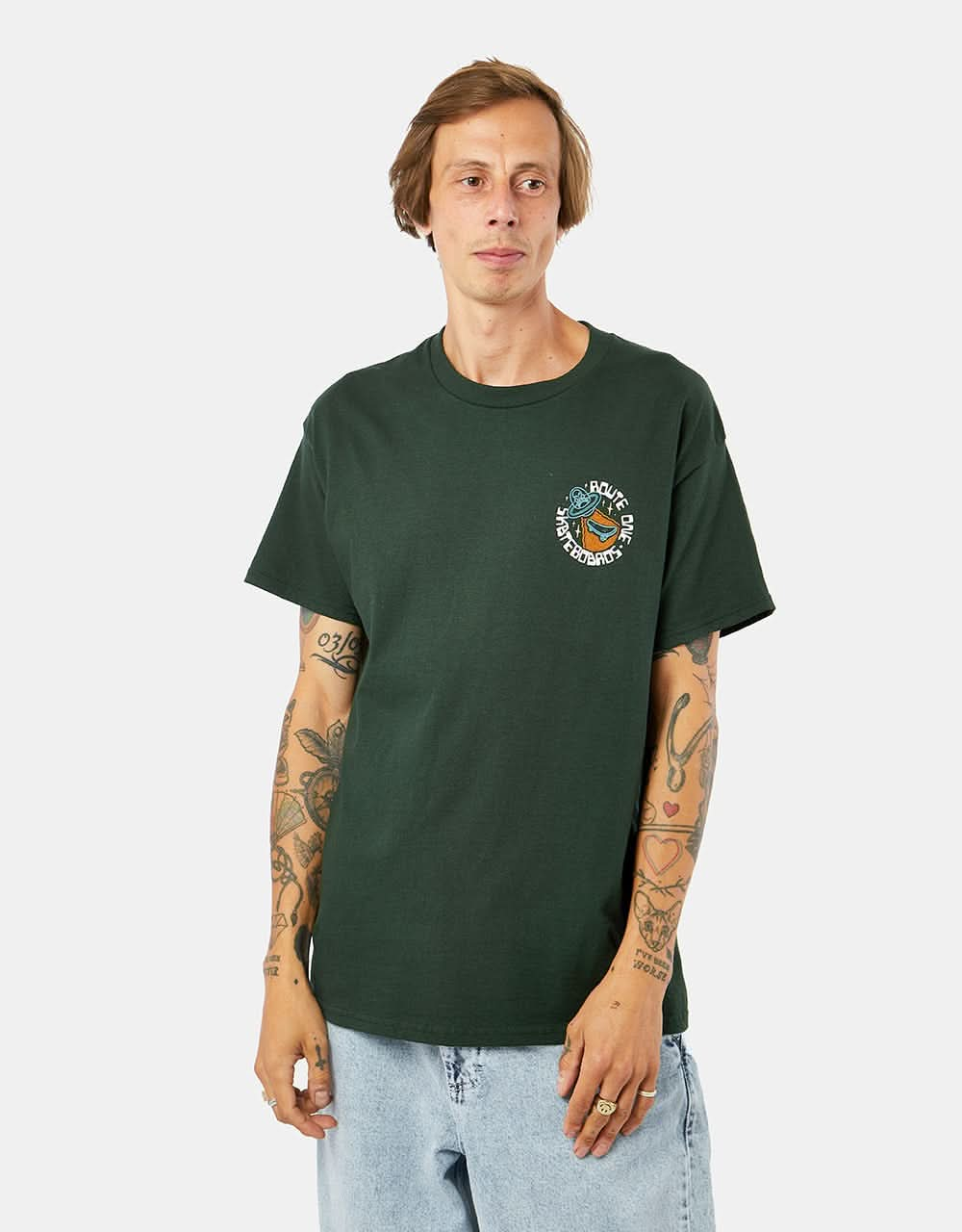 Route One Alien T-Shirt - Forest