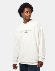 Vans Rainbow Script Crew - Oatmeal Heather