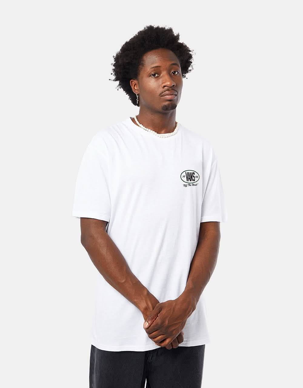 Vans Team Player Checkerboard T-Shirt - White