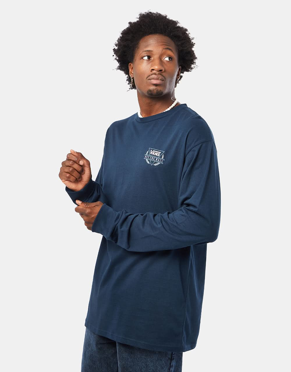 Vans Crested Shaper L/S T-Shirt - Navy