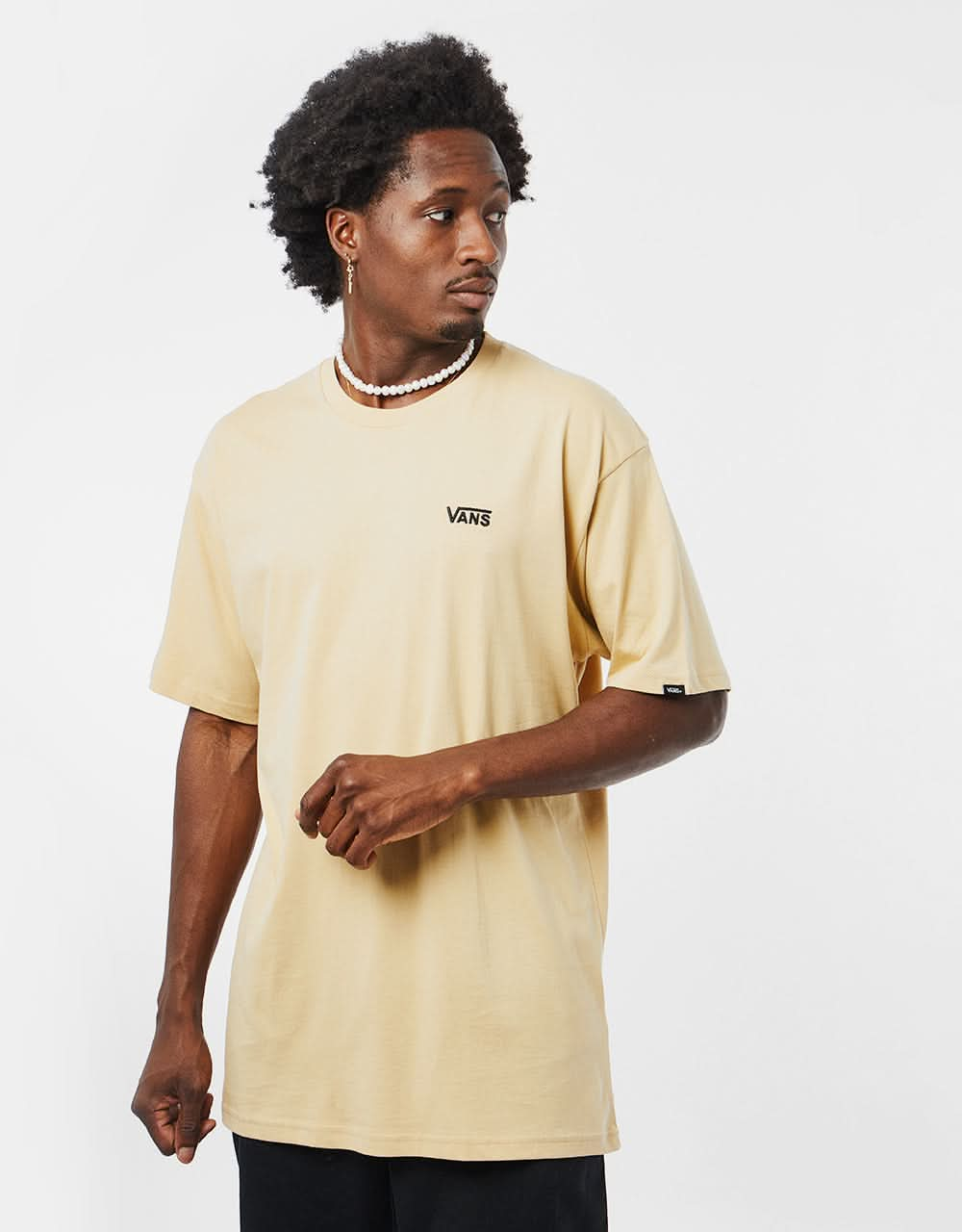 Vans Left Chest Logo T-Shirt - Taos Taupe