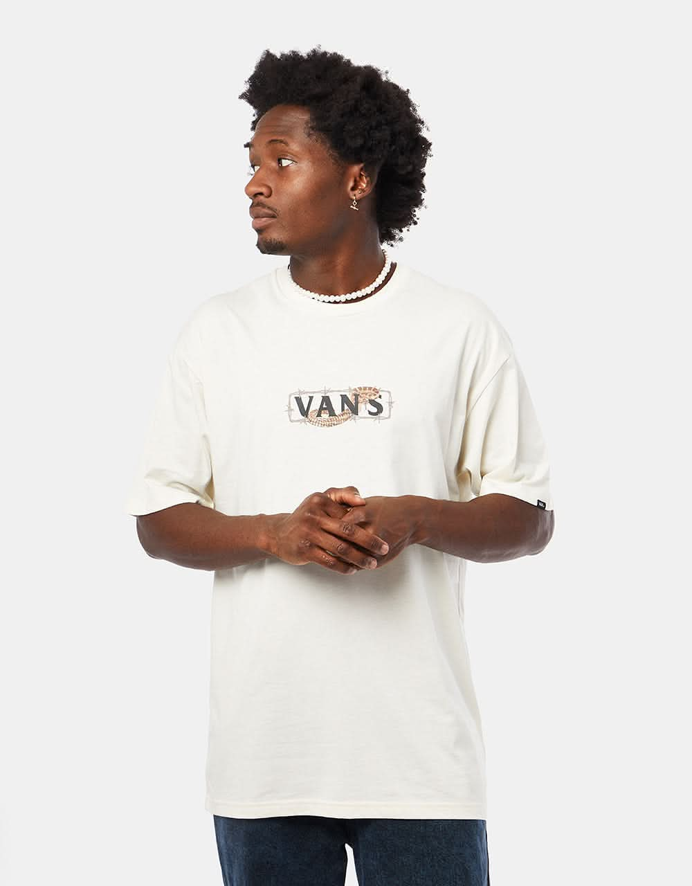 Vans Desert Pack Easy Box T-Shirt - Antique White