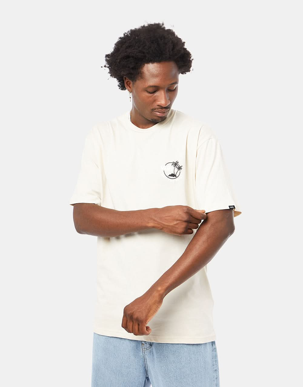 Vans Classic Mini Dual Palm T-Shirt - Oatmeal