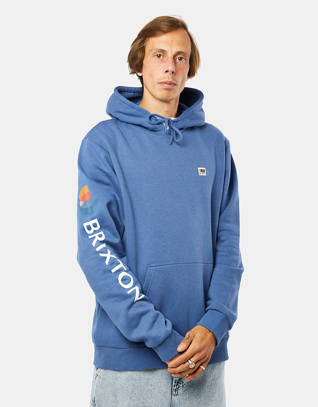 Sweat à capuche Brixton Alton - Bleu Pacifique