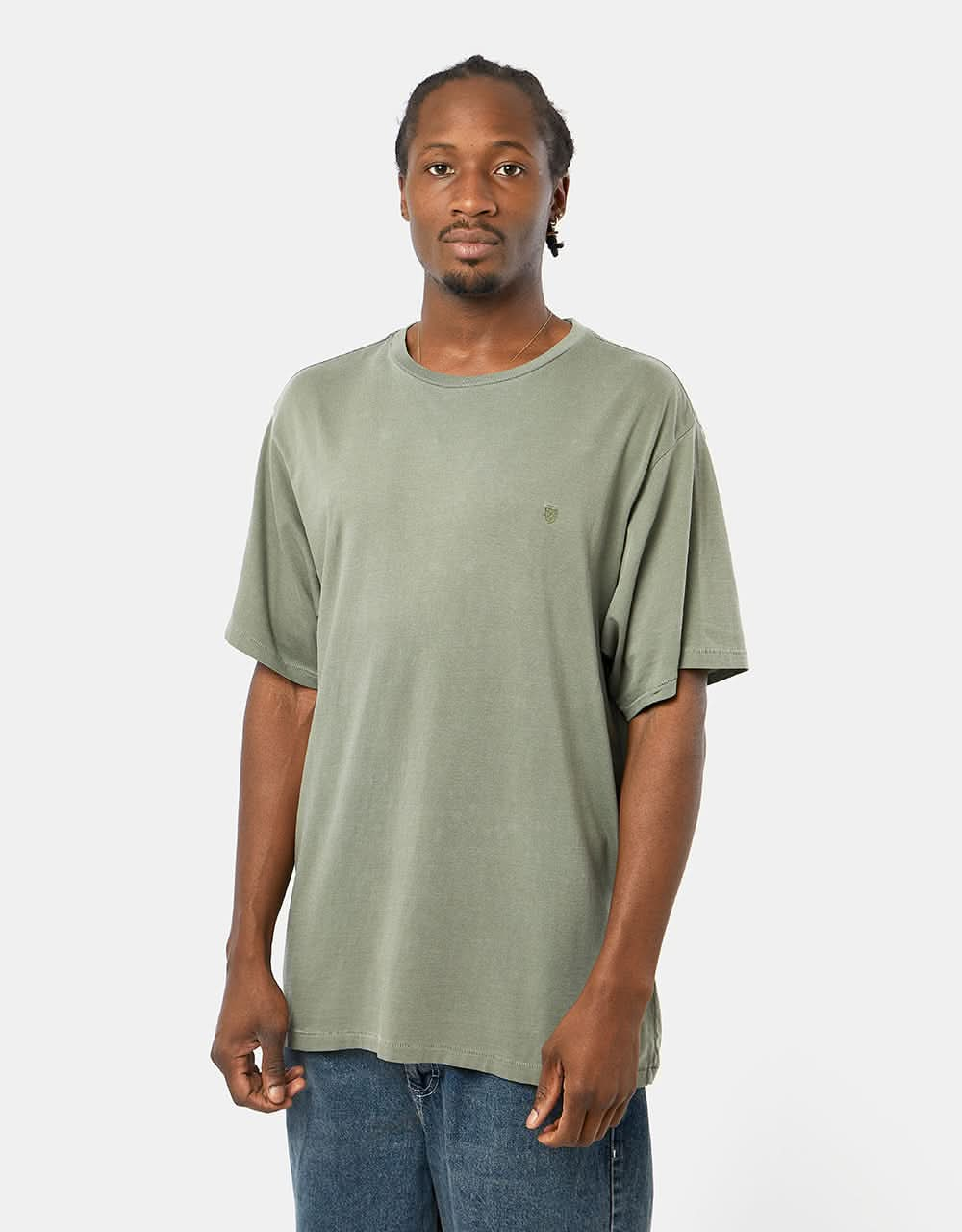 Brixton Vintage Reserve T-Shirt - Olive Vintage Wash