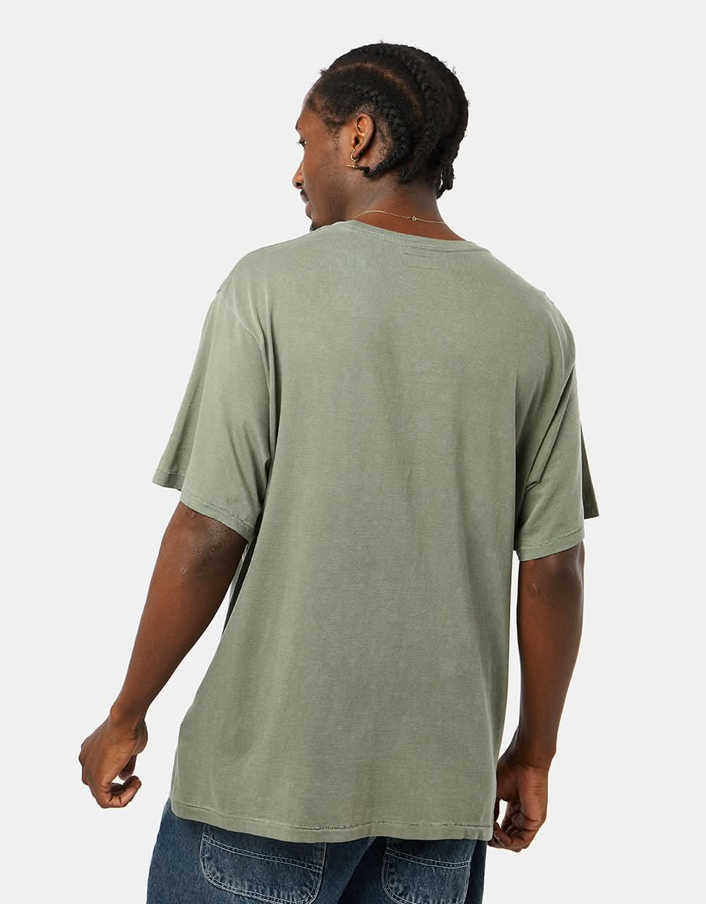 Brixton Vintage Reserve T-Shirt - Olive Vintage Wash