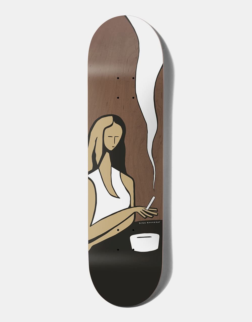 Girl Bannerot Smoke Contemplation Skateboard Deck - 8.25"