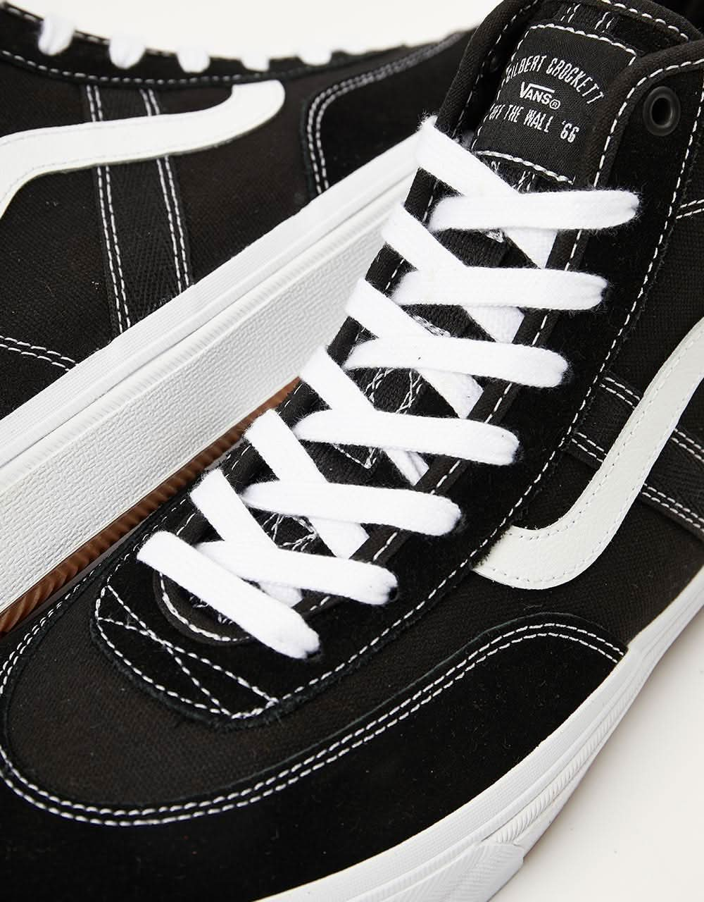 Vans Crockett High Skate Shoes - Black/White