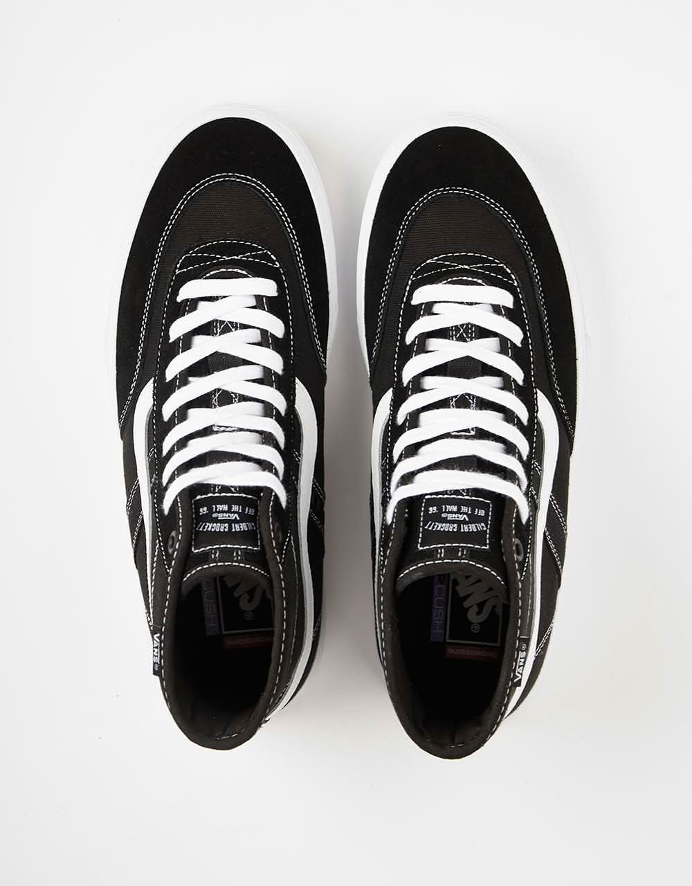 Vans Crockett High Skate Shoes - Black/White