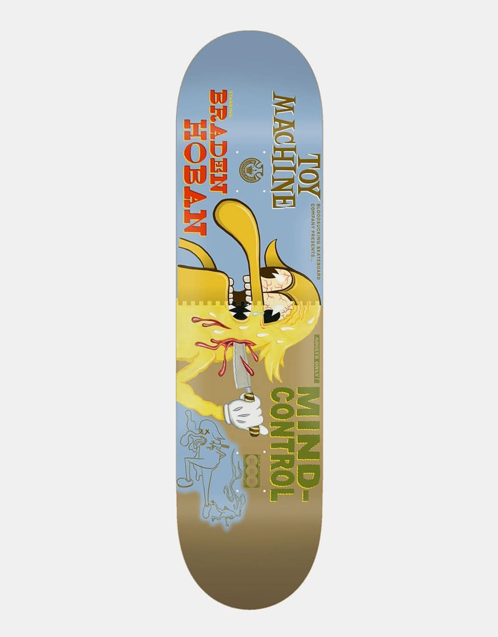 Toy Machine Hoban Mind Control Skateboard Deck - 8.63"