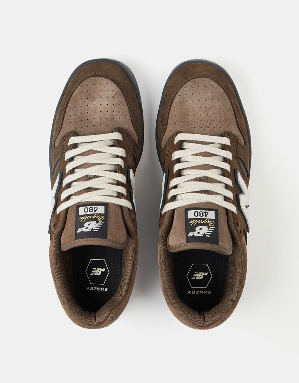 New Balance Numeric 480BOS Skate Shoes - Chocolate