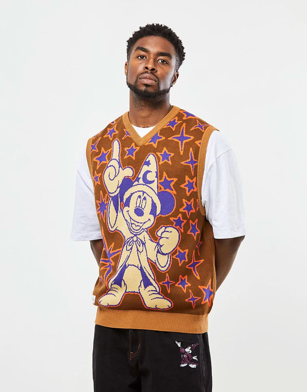 Butter Goods x Disney Starry Skies Knitted Vest - Brown