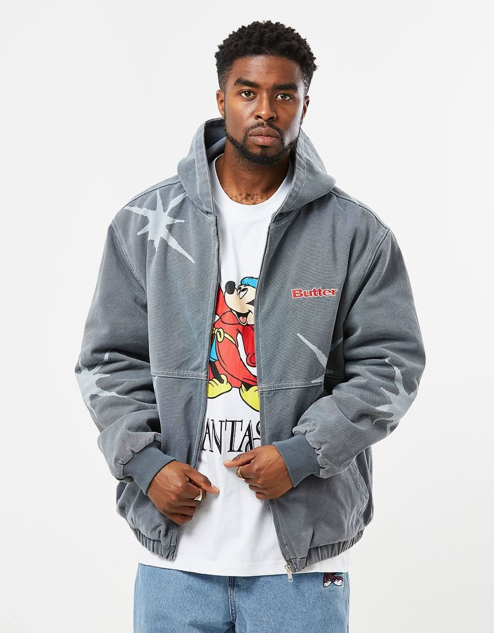 Butter Goods x Disney Patch Work Jacket - Slate