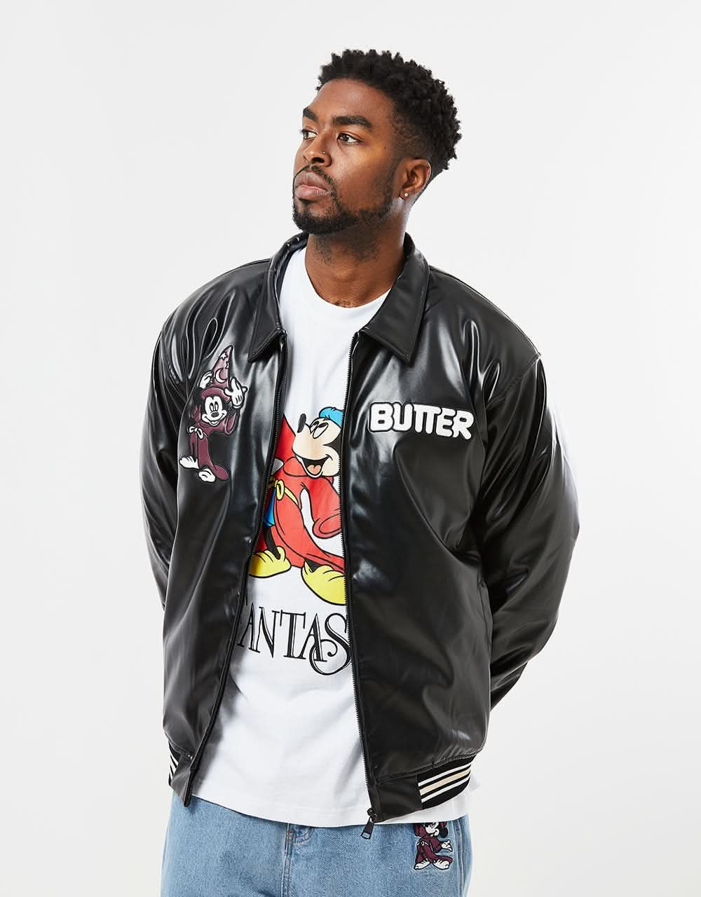 Butter Goods x Disney Fantasia Bomber Jacket - Black