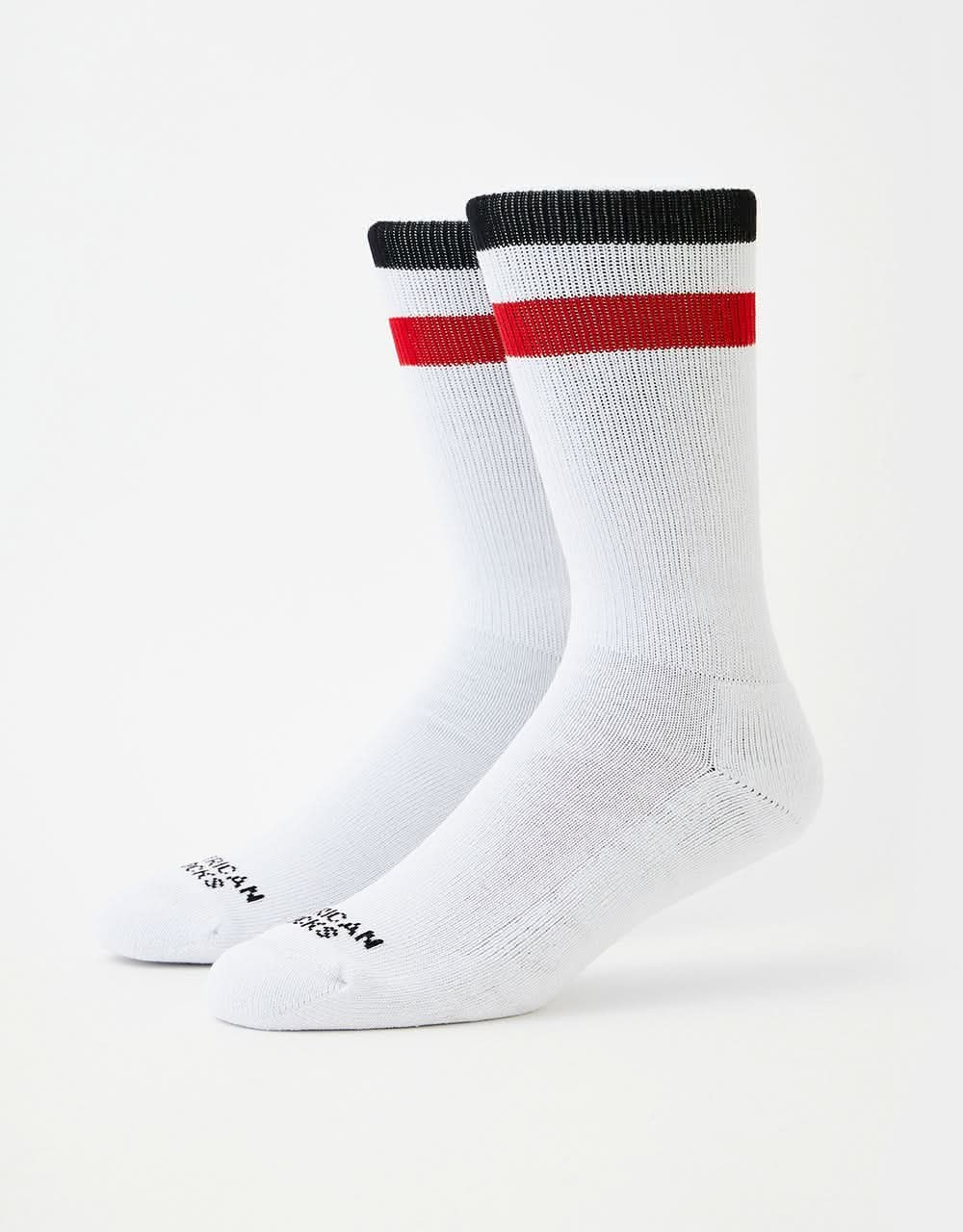 American Socks Teenage Anarchist Socks - White/Black/Red