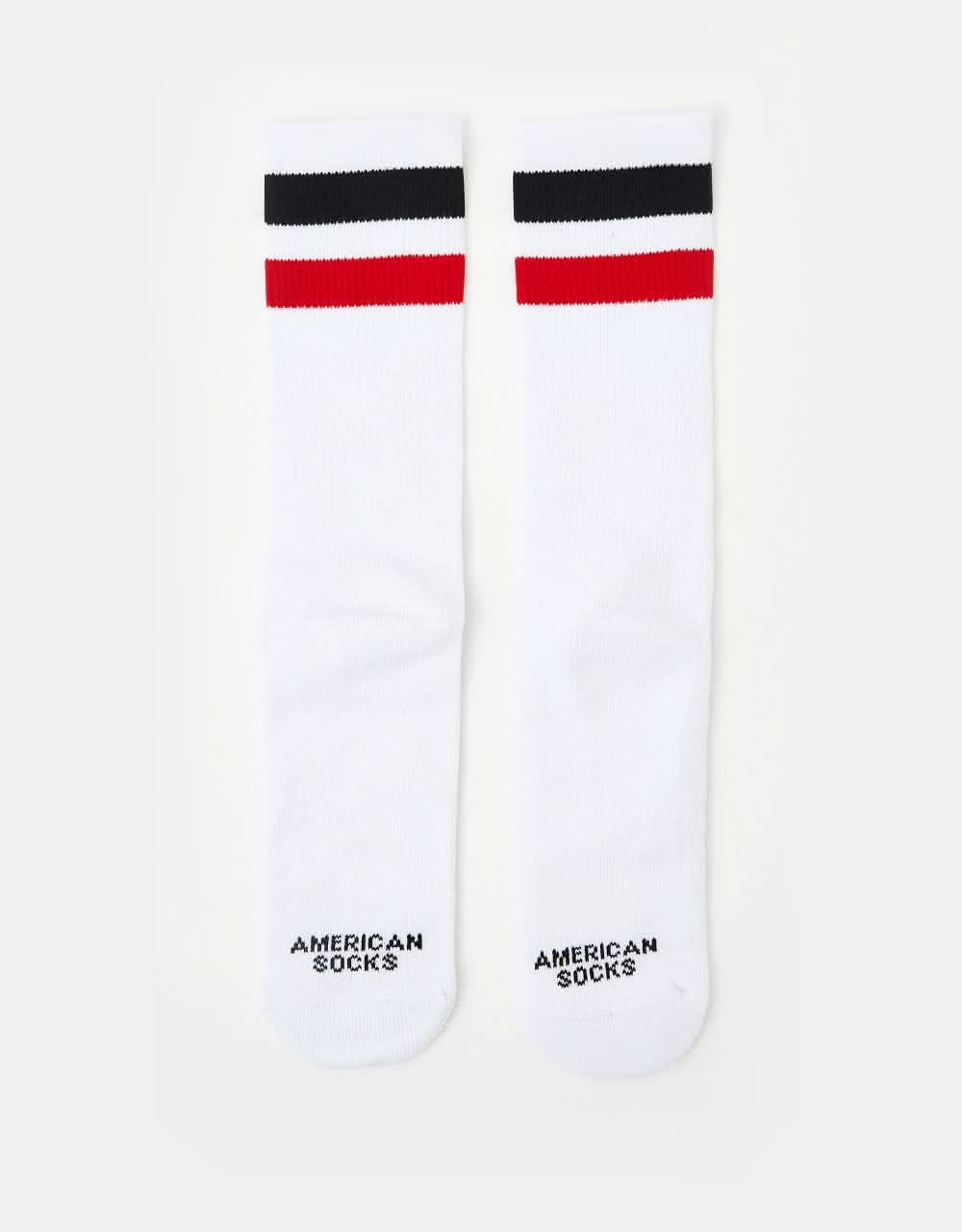 American Socks Teenage Anarchist Socks - White/Black/Red