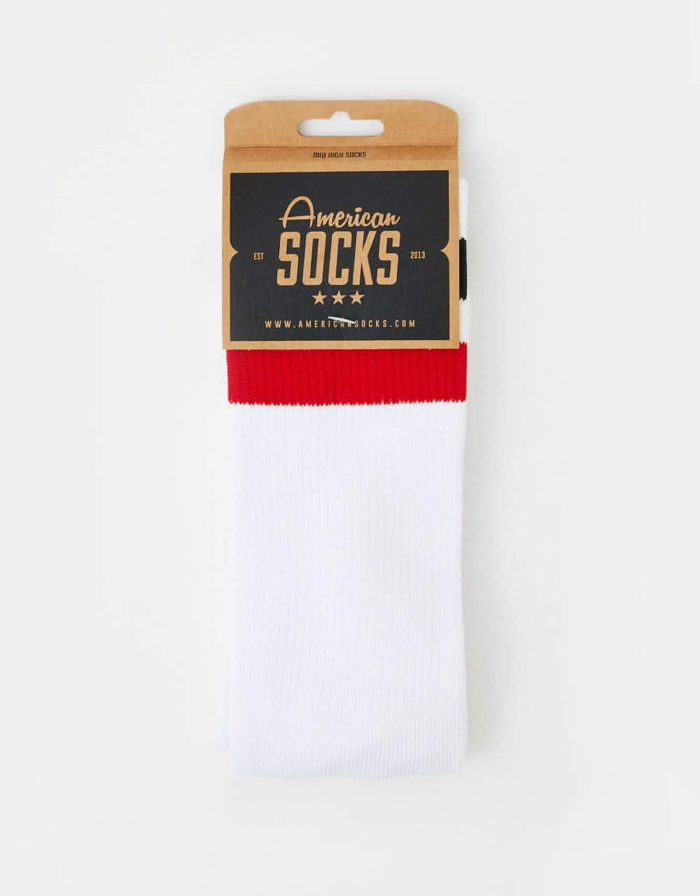 American Socks Teenage Anarchist Socks - White/Black/Red