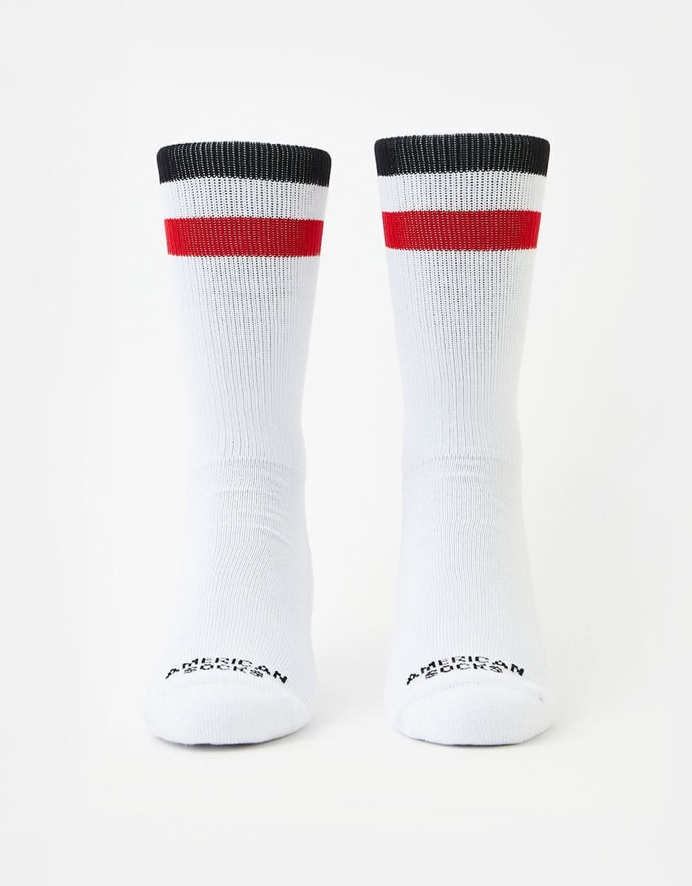 American Socks Teenage Anarchist Socks - White/Black/Red