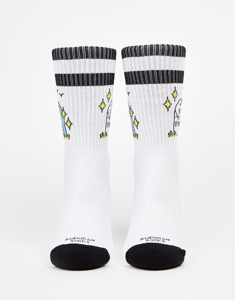 American Socks RIP Your Opinion Socks - White