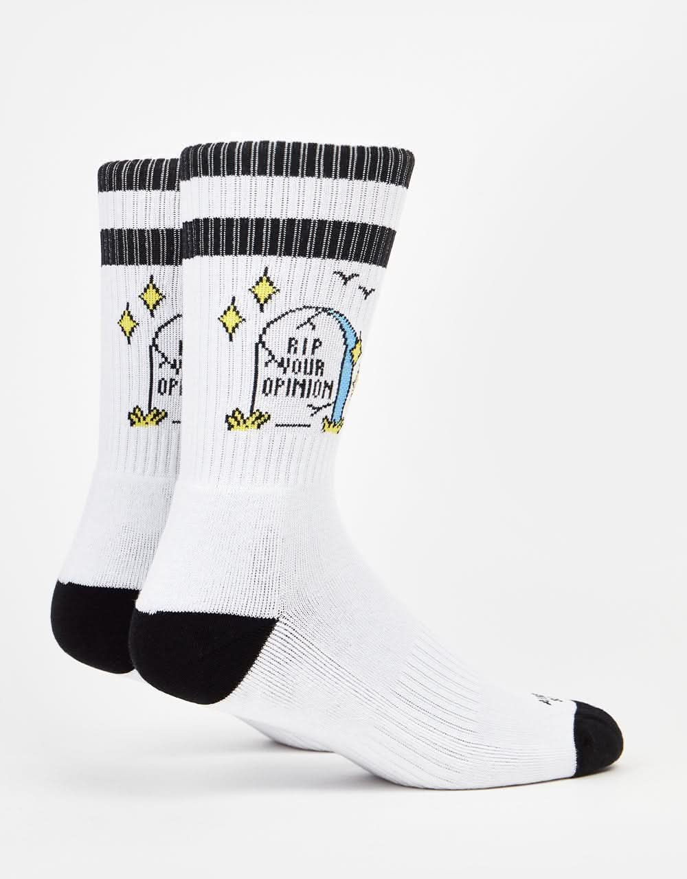 American Socks RIP Your Opinion Socks - White