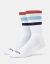 American Socks McFly Socks - White/Blue/Dark Blue